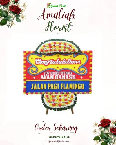 Bunga Papan Congratulation di Tanjung Laut